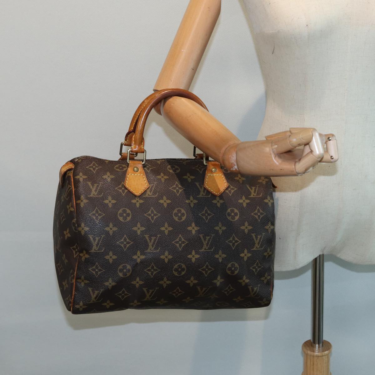 LOUIS VUITTON Monogram Speedy 30 Hand Bag M41526 LV Auth 87818