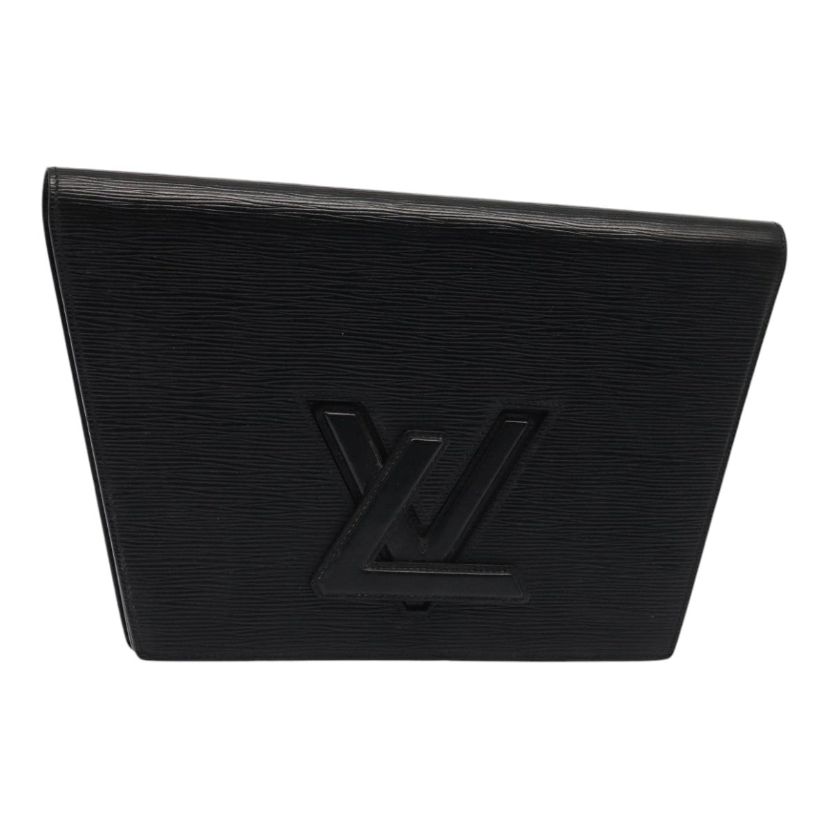 LOUIS VUITTON Epi Trapeze Clutch Bag Black M80165 LV Auth 87821