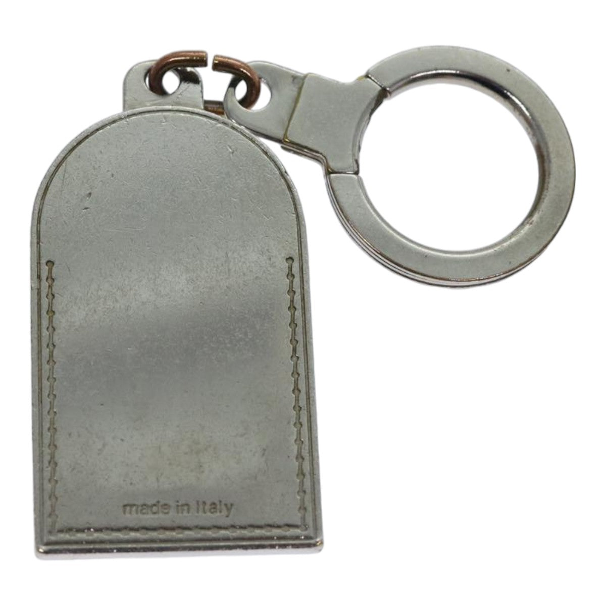 LOUIS VUITTON Porte Cles Porte Address Key Holder metal Silver M9234P Auth 87849