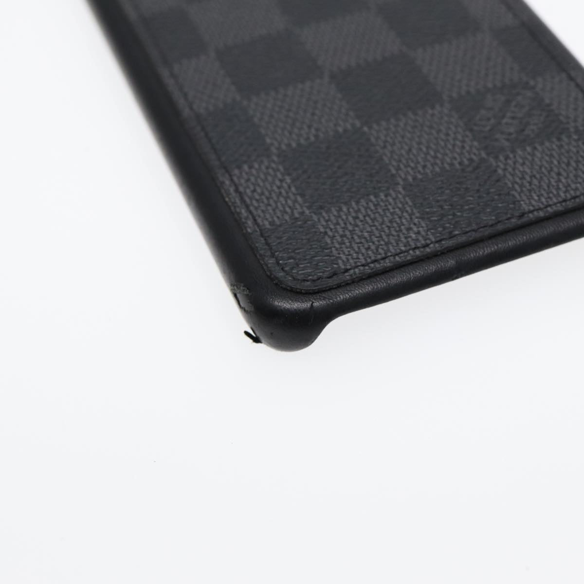 LOUIS VUITTON Damier Graphite Play Phone 8 iPhone Case N60074 LV Auth 87852