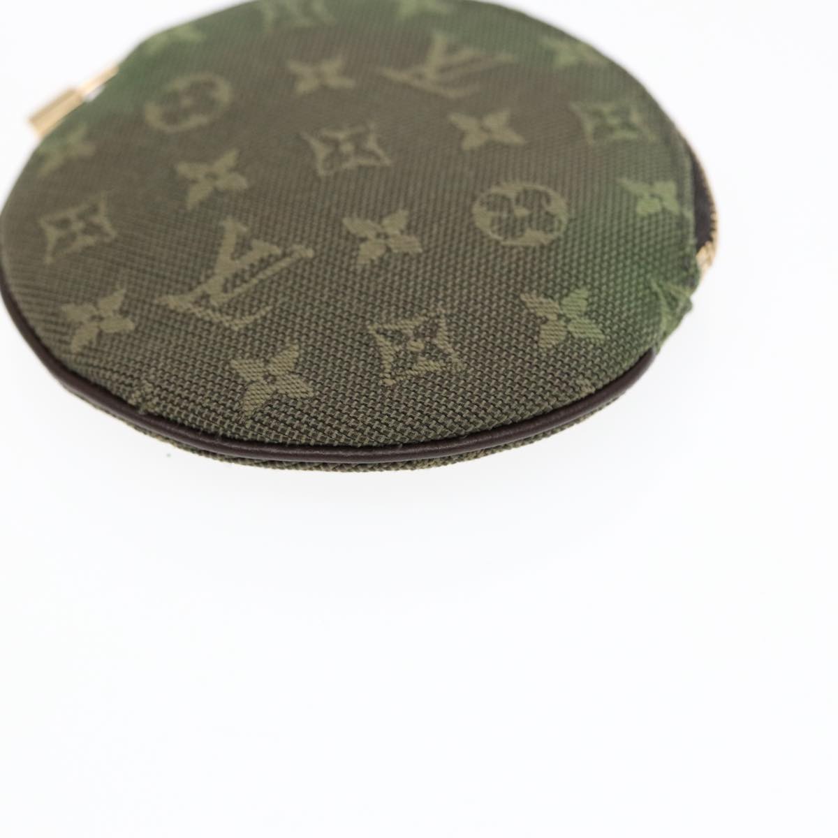 LOUIS VUITTON Monogram Mini Porte Monnaie Ron Purse TST Khaki M92451 Auth 87853