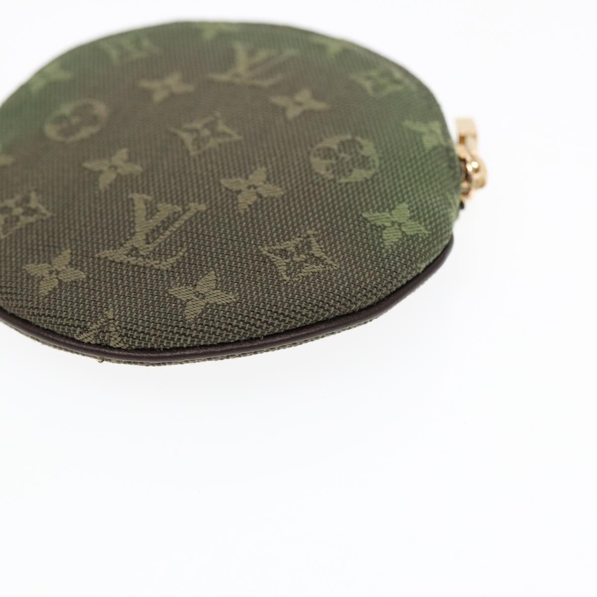 LOUIS VUITTON Monogram Mini Porte Monnaie Ron Purse TST Khaki M92451 Auth 87853