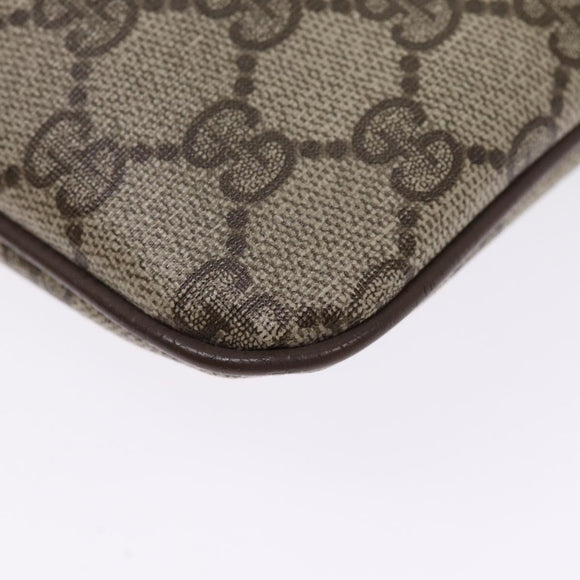 GUCCI GG Supreme Web Sherry Line Umhängetasche PVC Beige 904 02 047 Auth 87866