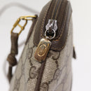 GUCCI GG Supreme Web Sherry Line Shoulder Bag PVC Beige 904 02 047 Auth 87866-9