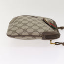 GUCCI GG Supreme Web Sherry Line Shoulder Bag PVC Beige 904 02 047 Auth 87866-3