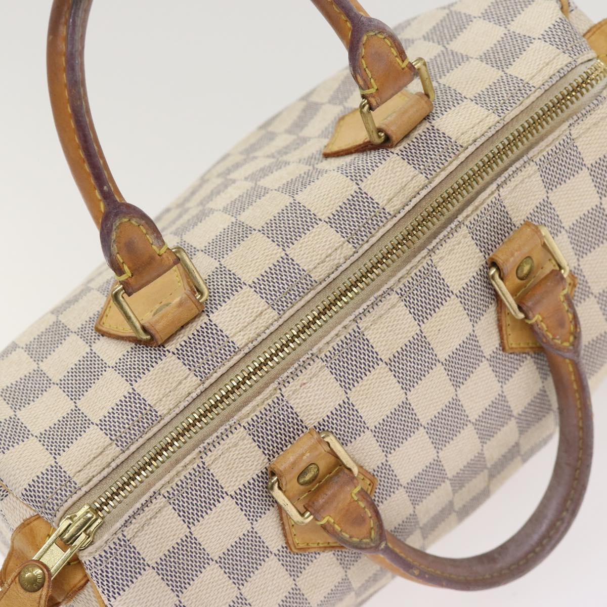 LOUIS VUITTON Damier Azur Speedy 25 Hand Bag N41534 LV Auth 87884