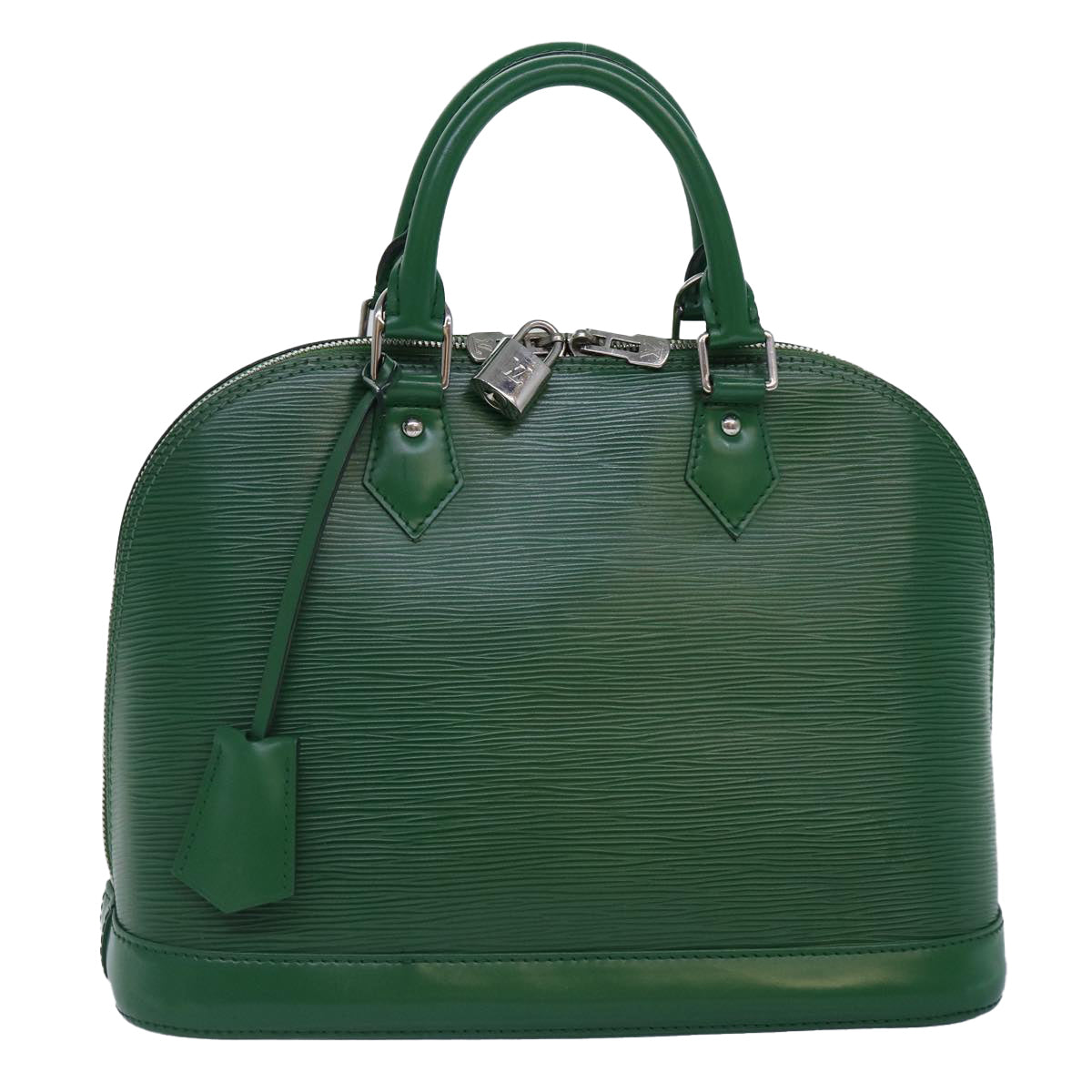 LOUIS VUITTON Epi Alma PM Hand Bag Green Cloak M40618 LV Auth 87889