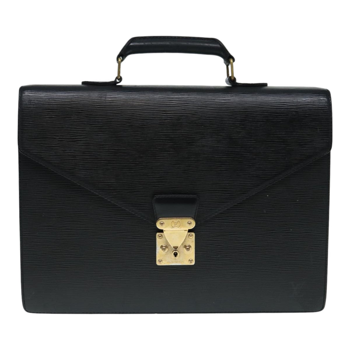 LOUIS VUITTON Epi Serviette Conseiller Briefcase Black M54422 LV Auth 87891