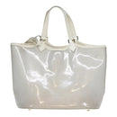 LOUIS VUITTON Epi Plage Lagoon Bay Tote Bag White Clear M92151 LV Auth 87892-13