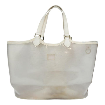 LOUIS VUITTON Epi Plage Lagoon Bay Tote Bag White Clear M92151 LV Auth 87892 - 0