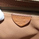 CELINE Macadam Canvas Handtasche PVC Leder Braun Gold Auth 87901-12