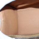 CELINE Macadam Canvas Handtasche PVC Leder Braun Gold Auth 87901-18