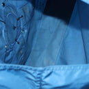 PRADA Tote Bag Nylon Blue Silver Auth 87908-11