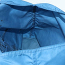 PRADA Tote Bag Nylon Blue Silver Auth 87908-18