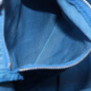 PRADA Tote Bag Nylon Blue Silver Auth 87908-22