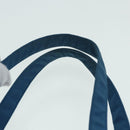 PRADA Tote Bag Nylon Blue Silver Auth 87908-8