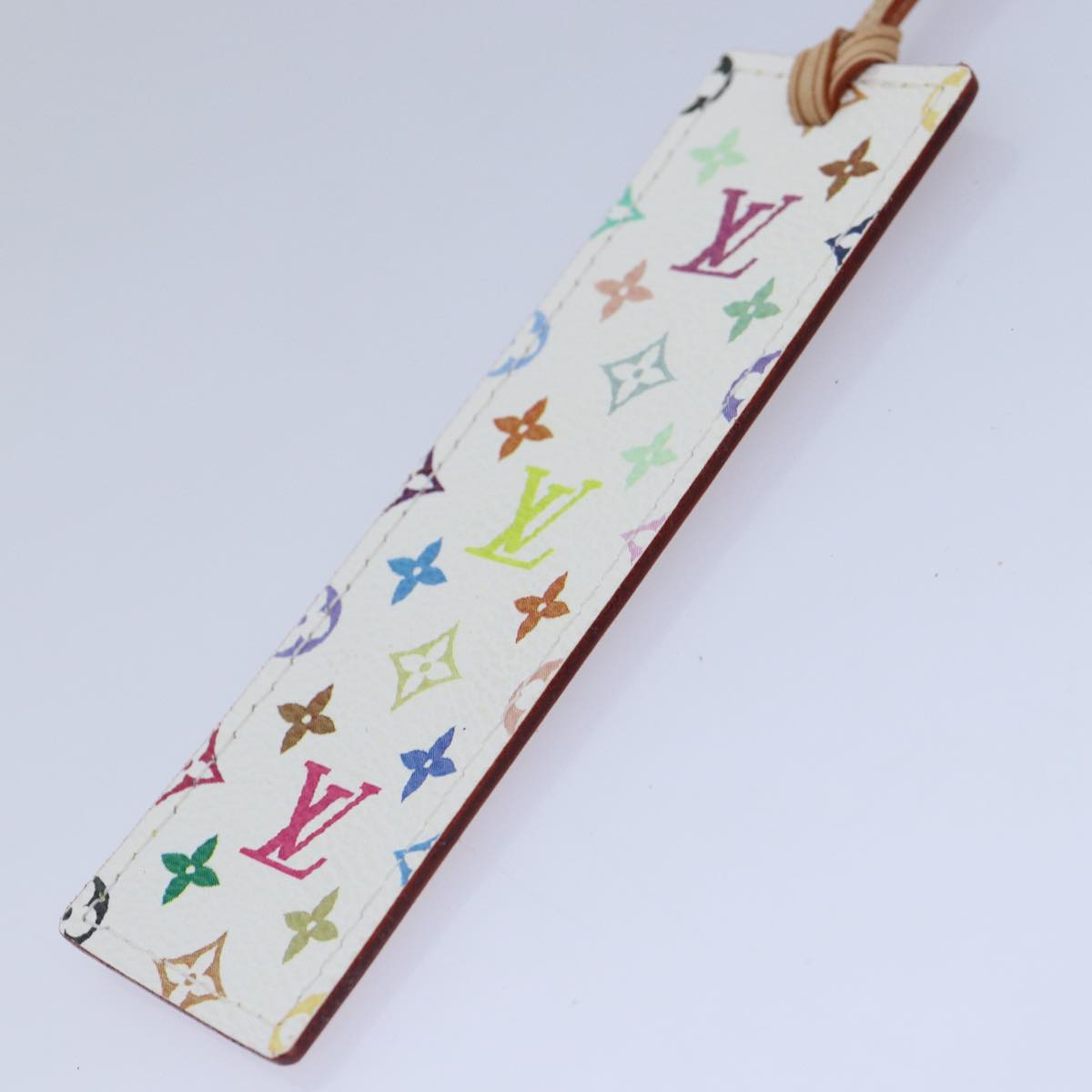 LOUIS VUITTON Monogram Multicolor Mark Page Kadu Bookmark M99196 LV Auth 87913