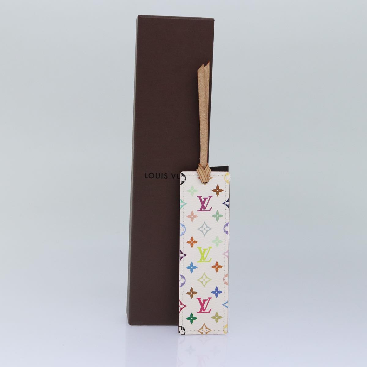 LOUIS VUITTON Monogram Multicolor Mark Page Kadu Bookmark M99196 LV Auth 87913