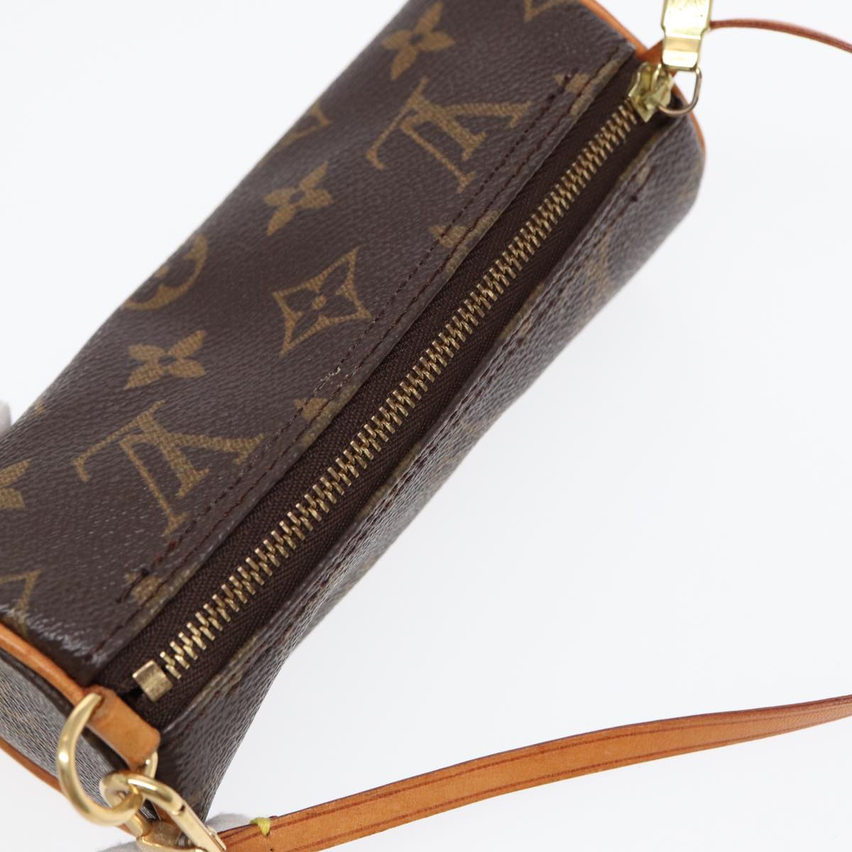 LOUIS VUITTON Monogram Papillon Pouch LV Auth 87914