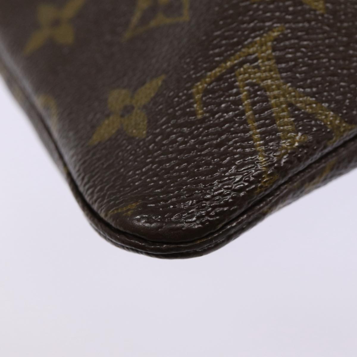 LOUIS VUITTON Monogram Pochette Priant Clutch Bag M51805 LV Auth 87918