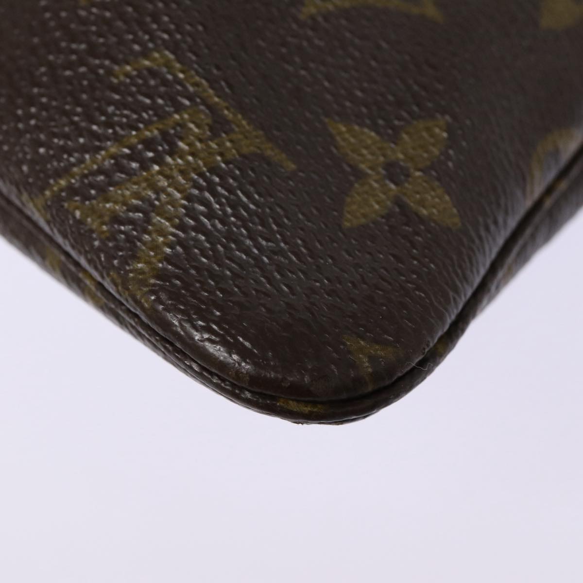 LOUIS VUITTON Monogram Pochette Priant Clutch Bag M51805 LV Auth 87918