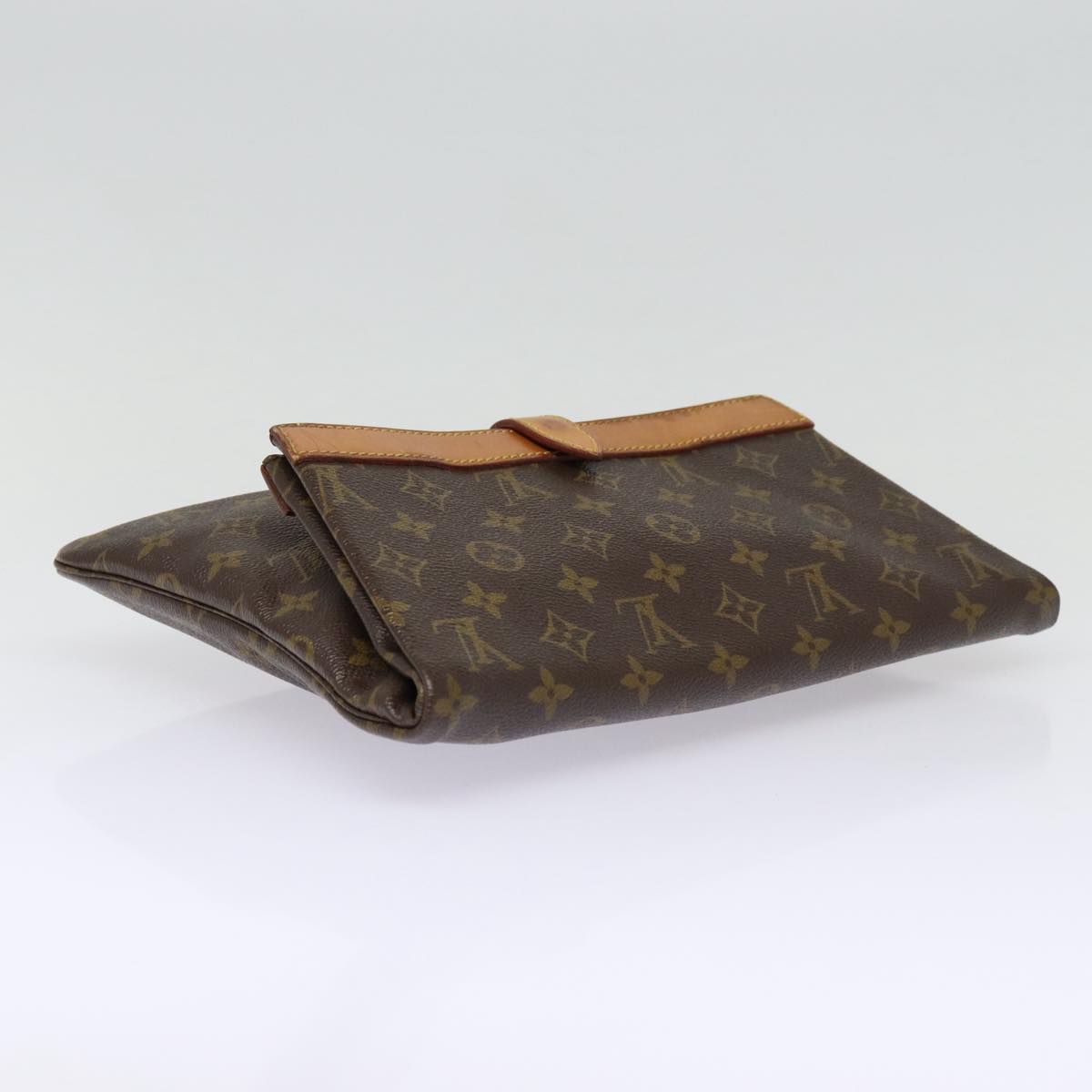 LOUIS VUITTON Monogram Pochette Priant Clutch Bag M51805 LV Auth 87918