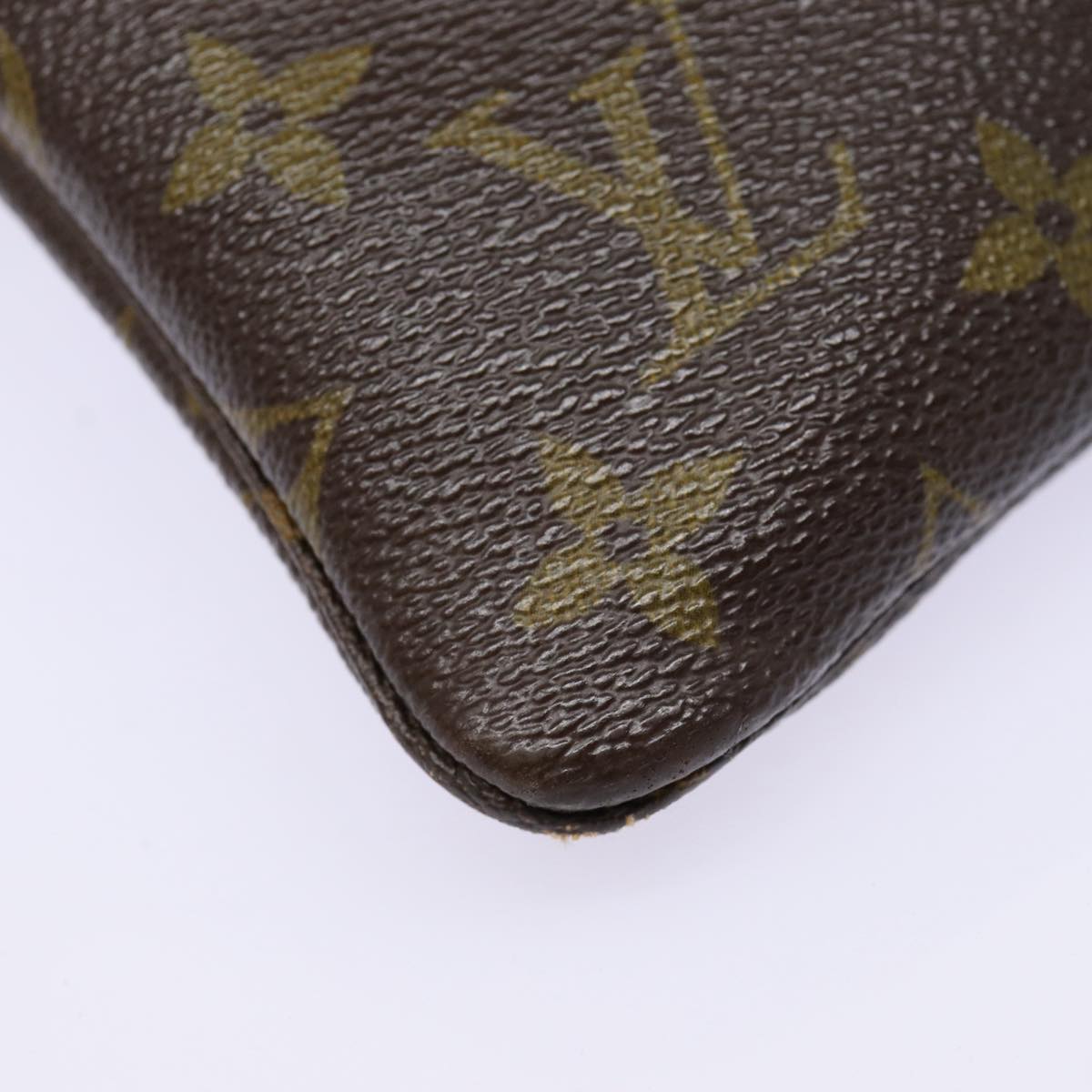 LOUIS VUITTON Monogram Pochette Priant Clutch Bag M51805 LV Auth 87919