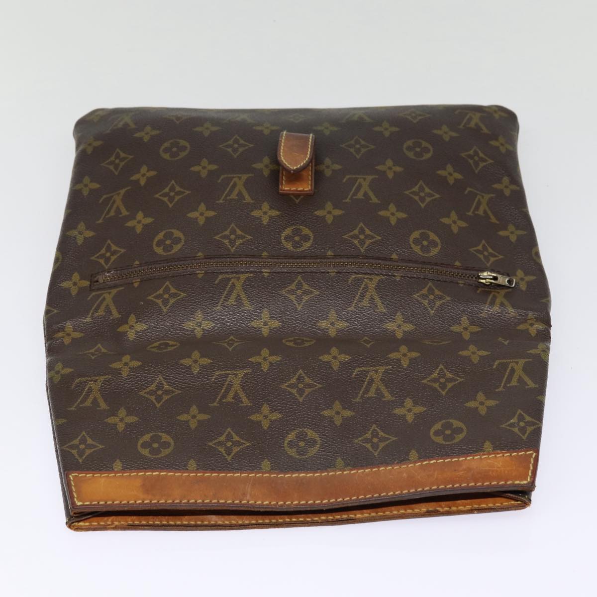 LOUIS VUITTON Monogram Pochette Priant Clutch Bag M51805 LV Auth 87919