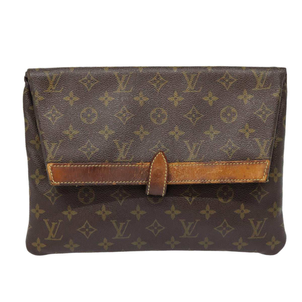 LOUIS VUITTON Monogram Pochette Priant Clutch Bag M51805 LV Auth 87919 - 0