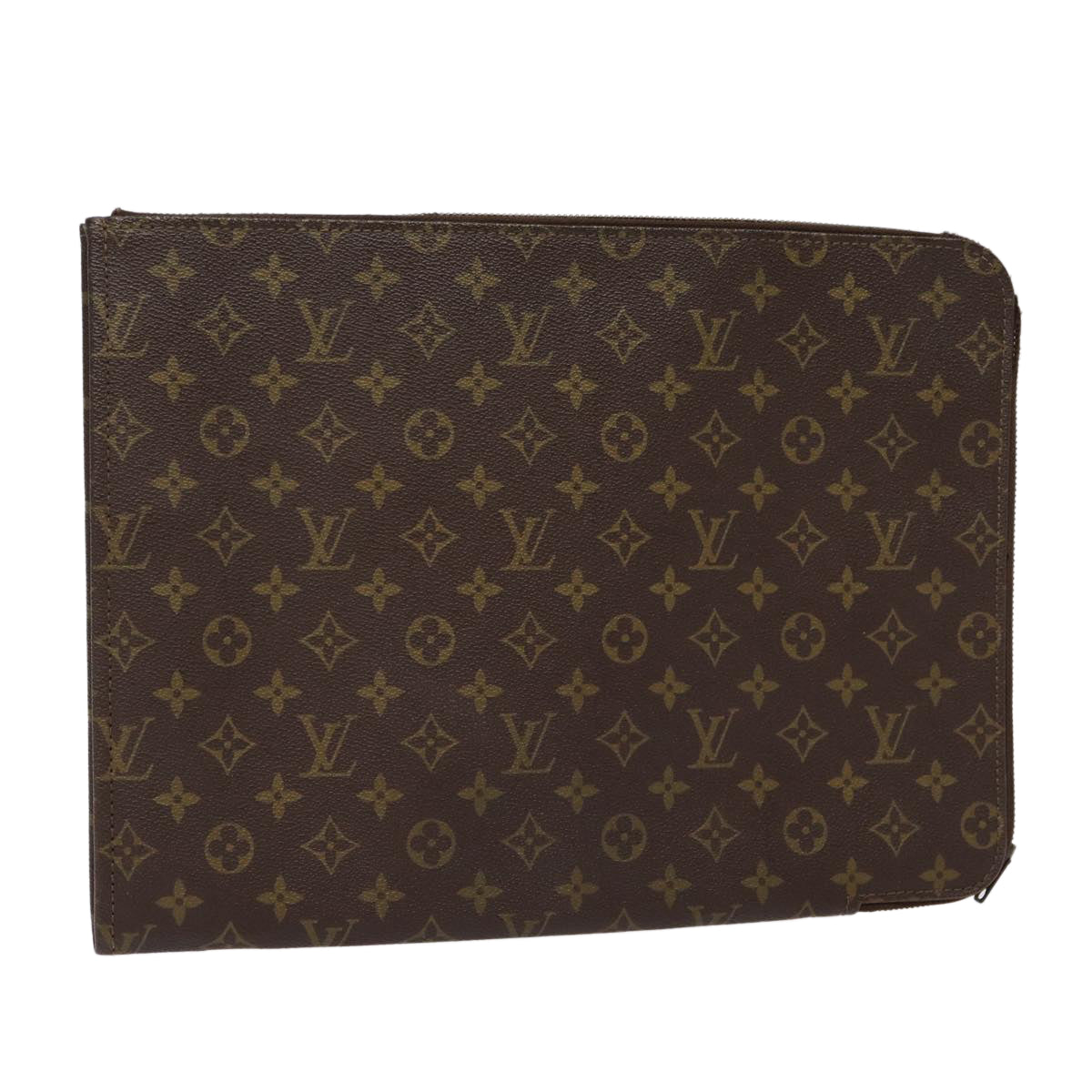 LOUIS VUITTON Monogram Posh Documents Clutch Bag M53456 LV Auth 87920