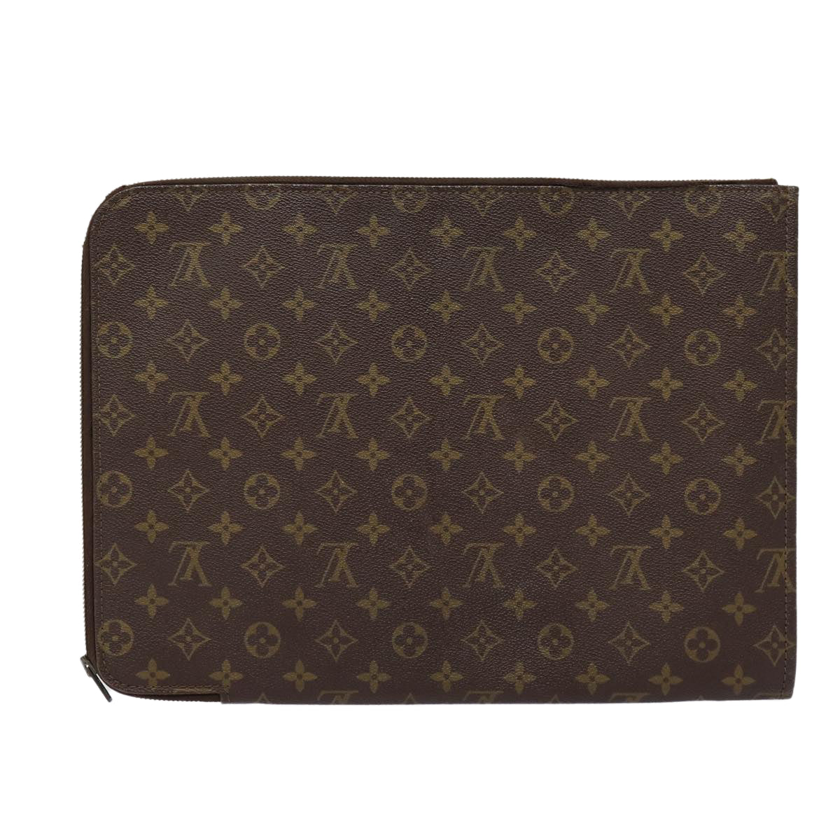 LOUIS VUITTON Monogram Posh Documents Clutch Bag M53456 LV Auth 87920