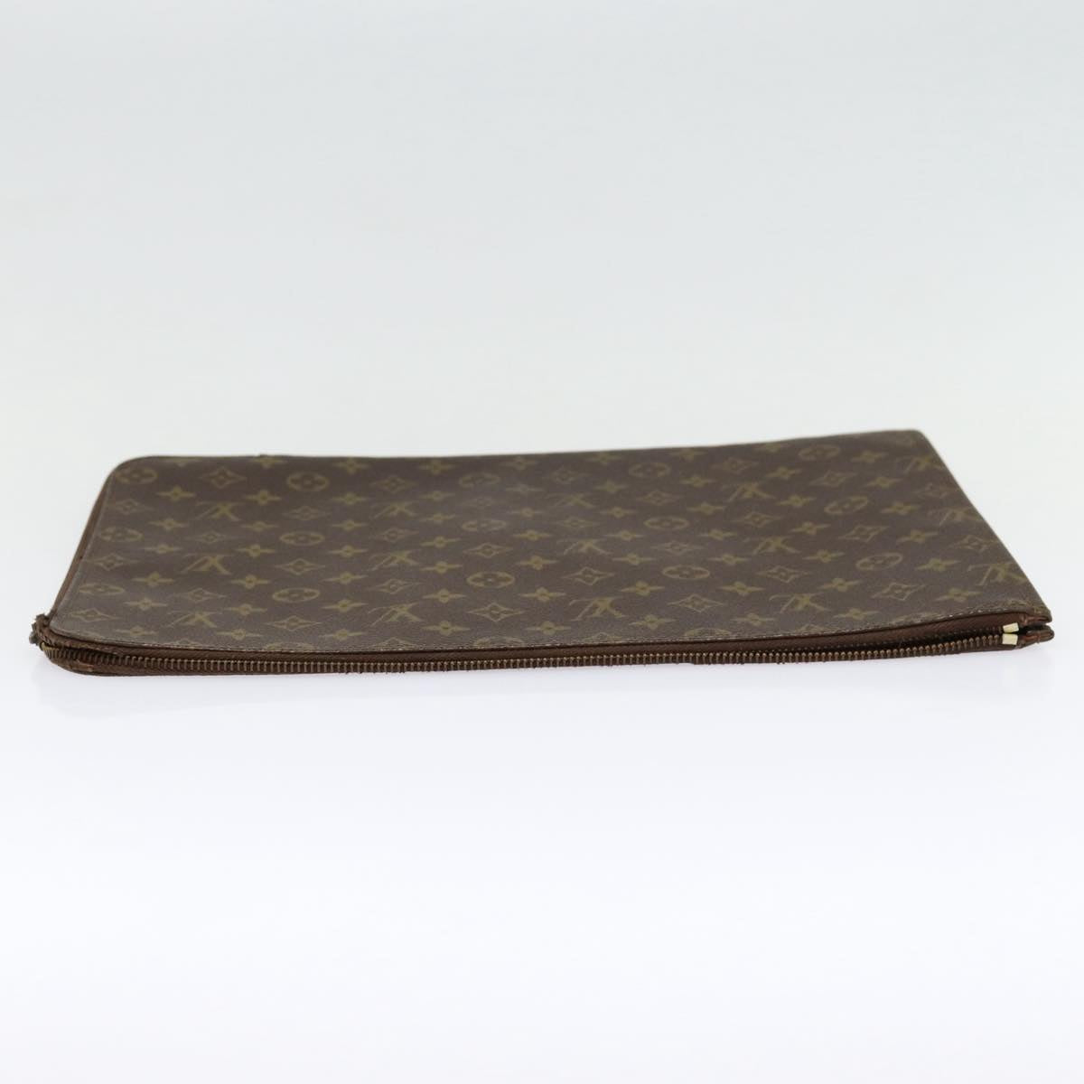 LOUIS VUITTON Monogram Posh Documents Clutch Bag M53456 LV Auth 87920