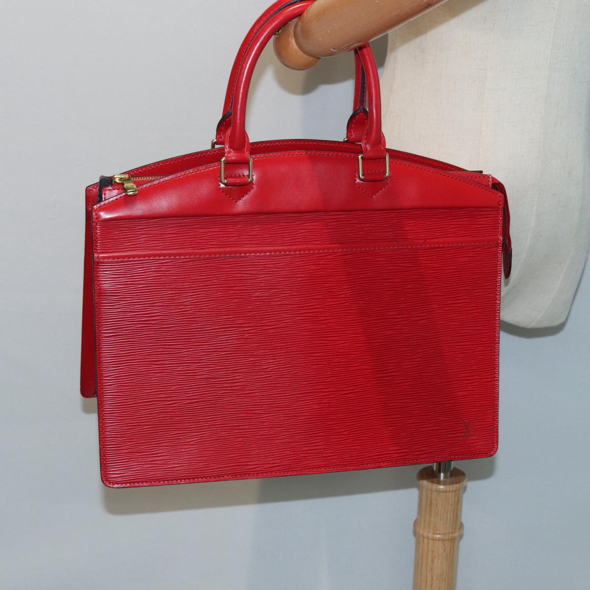 LOUIS VUITTON Epi Riviera Hand Bag Red M48187 LV Auth 87933