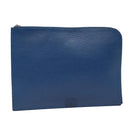 LOUIS VUITTON Epi Pochette Jules GM Clutch Bag Blue M64154 LV Auth 87939-1