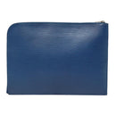 LOUIS VUITTON Epi Pochette Jules GM Clutch Bag Blue M64154 LV Auth 87939-2