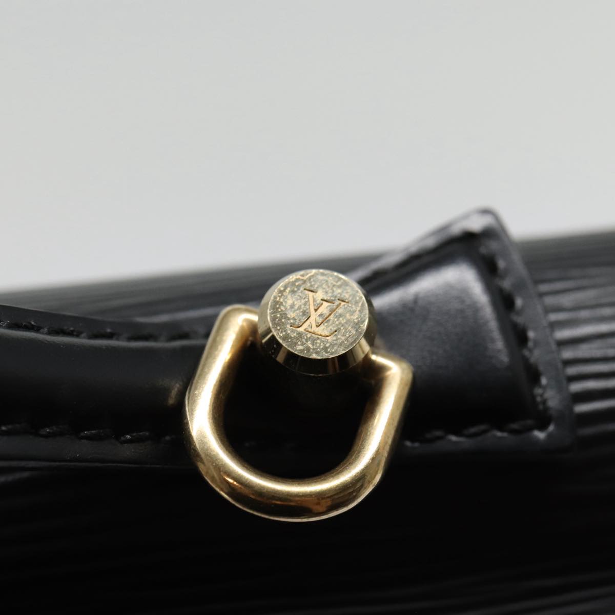 LOUIS VUITTON Epi Porte Documents Bandouliere Black M54462 LV Auth 87940