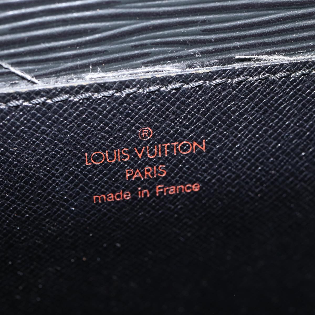 LOUIS VUITTON Epi Porte Documents Bandouliere Black M54462 LV Auth 87940