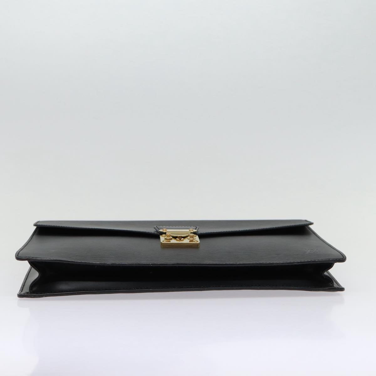 LOUIS VUITTON Epi Porte Documents Bandouliere Black M54462 LV Auth 87940