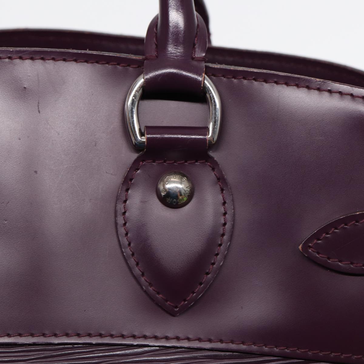 LOUIS VUITTON Epi Passy PM Hand Bag Purple Cassis M5926K LV Auth 87941