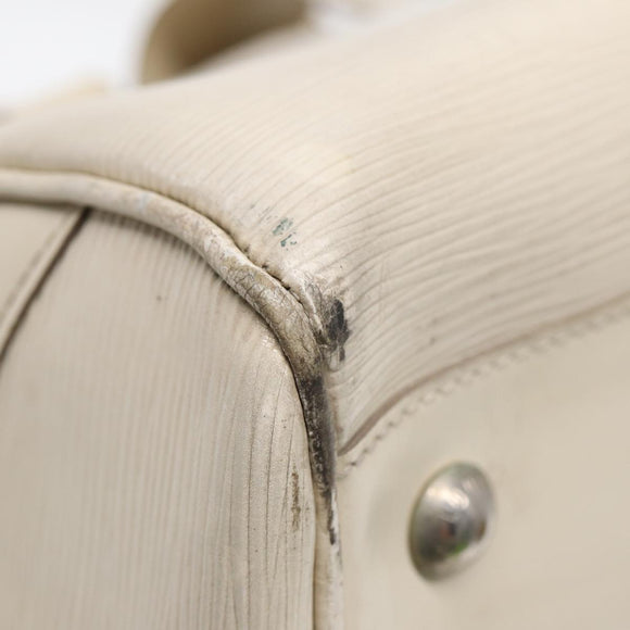 LOUIS VUITTON Epi Boring Montaigne GM Hand Bag White Yvoire M5931J LV Auth 87942