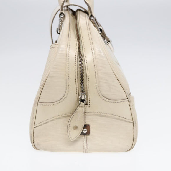 LOUIS VUITTON Epi Boring Montaigne GM Hand Bag White Yvoire M5931J LV Auth 87942