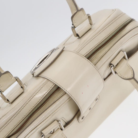 LOUIS VUITTON Epi Boring Montaigne GM Hand Bag White Yvoire M5931J LV Auth 87942