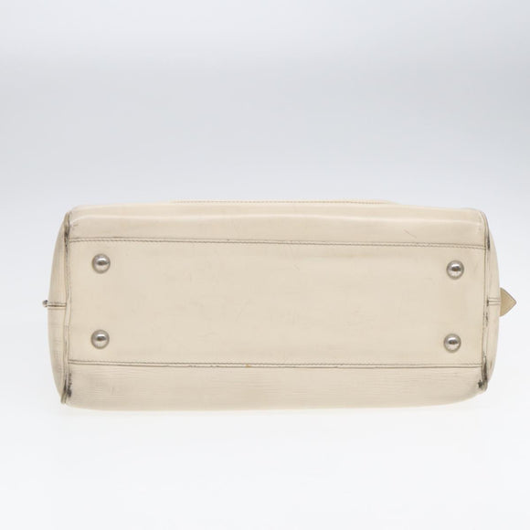 LOUIS VUITTON Epi Boring Montaigne GM Hand Bag White Yvoire M5931J LV Auth 87942