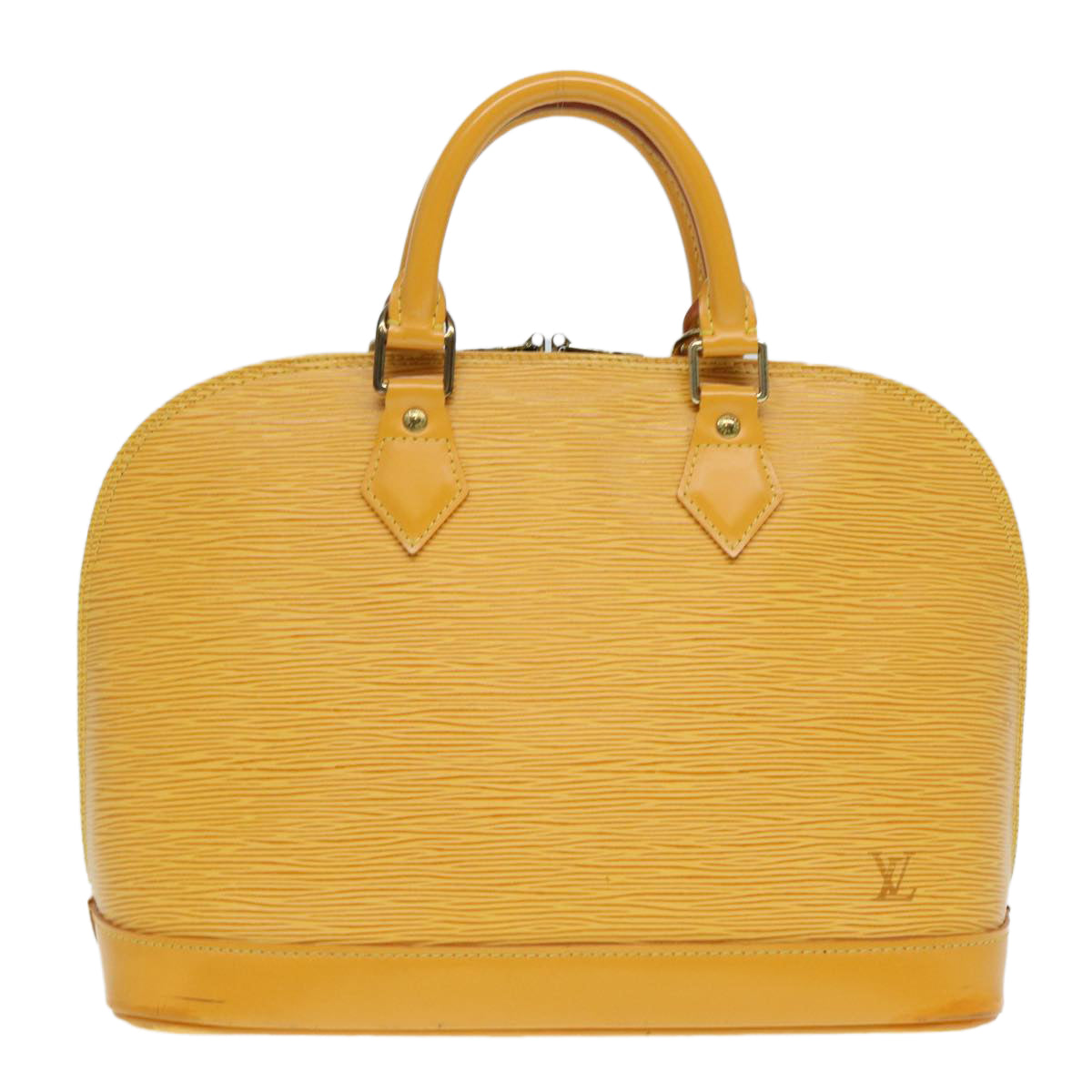 LOUIS VUITTON Epi Alma Hand Bag Yellow M52149 LV Auth 87944