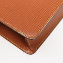 LOUIS VUITTON Epi Pochette Homme Clutch Bag Brown Zipangu Gold M52528 Auth 87959-16