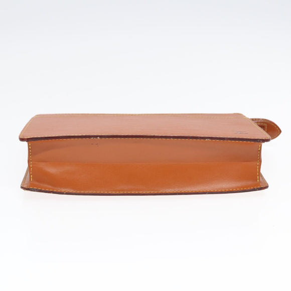 LOUIS VUITTON Epi Pochette Homme Clutch Bag Brown Zipangu Gold M52528 Auth 87959