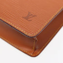 LOUIS VUITTON Epi Pochette Homme Clutch Bag Brown Zipangu Gold M52528 Auth 87959-7