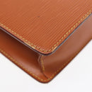 LOUIS VUITTON Epi Pochette Homme Clutch Bag Brown Zipangu Gold M52528 Auth 87959-14