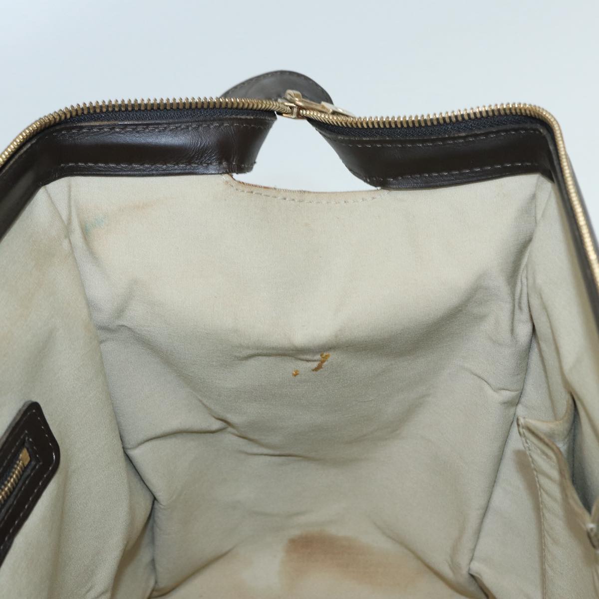 LOUIS VUITTON Monogram Mini Josephine GM Hand Bag Khaki M92310 LV Auth 87965