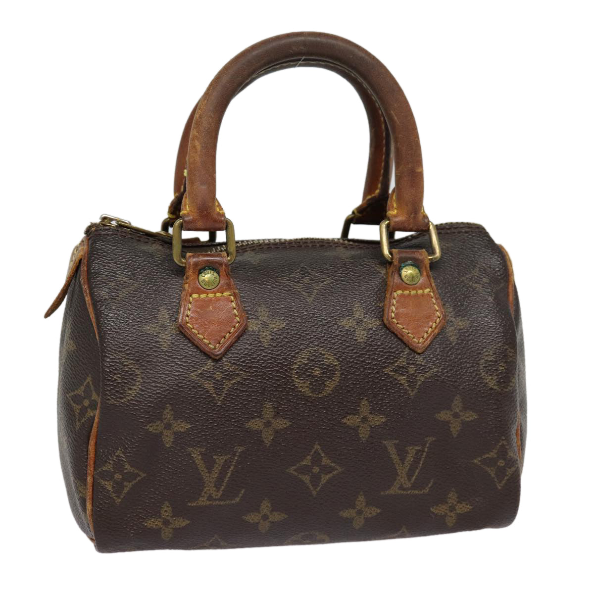 LOUIS VUITTON Monogram Mini Speedy Bandouliere Japon 88 Bag M99014 Auth 87974